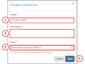 Create Connector Wizard - Dynamic 365 CE